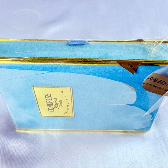 RARE VTG Playing Cards 2 Decks Congress Cel-U-Tone Original Case Ladies Fashion - Picture 6 of 11